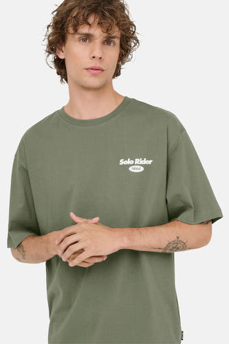 Groen T-shirt met korte mouwen van ONLY & SONS®, met logo op de borst.