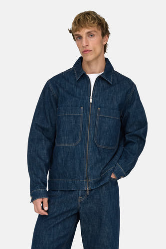 Jeanshemd mid blue denim - ONLY & SONS®