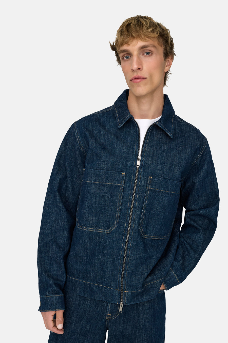 Jeanshemd mid blue denim - ONLY & SONS®