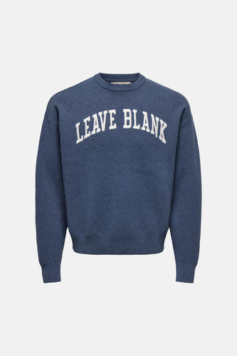 Pull col O bleu - ONLY & SONS®