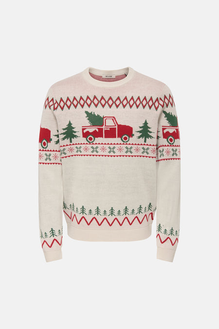 Pull col O Écru - ONLY & SONS®
