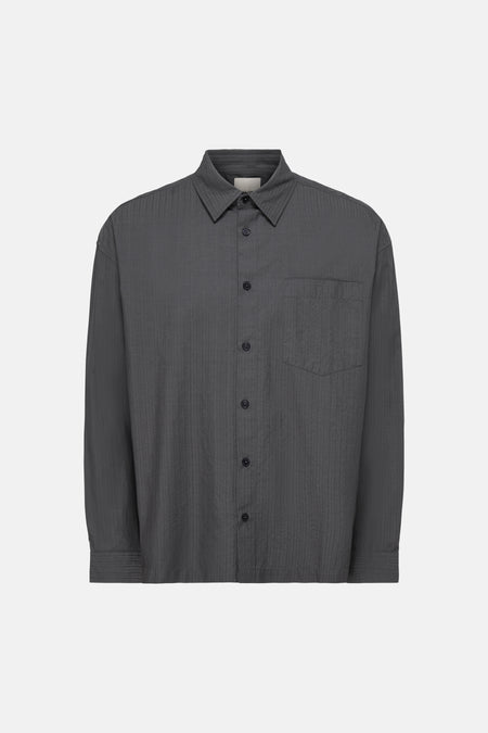 Hemd met lange mouwen - Grey Pinstripe