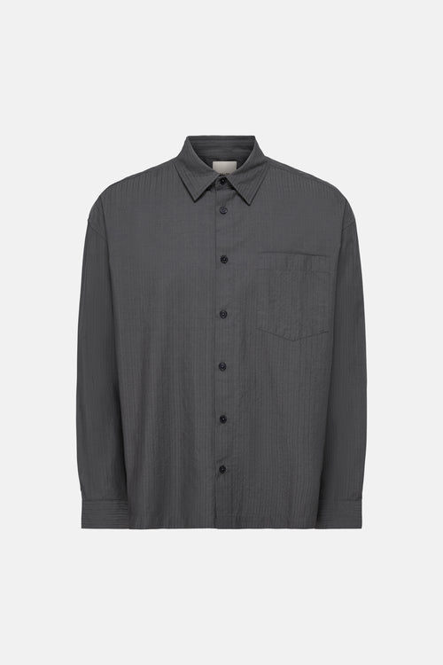 Hemd met lange mouwen - Grey Pinstripe