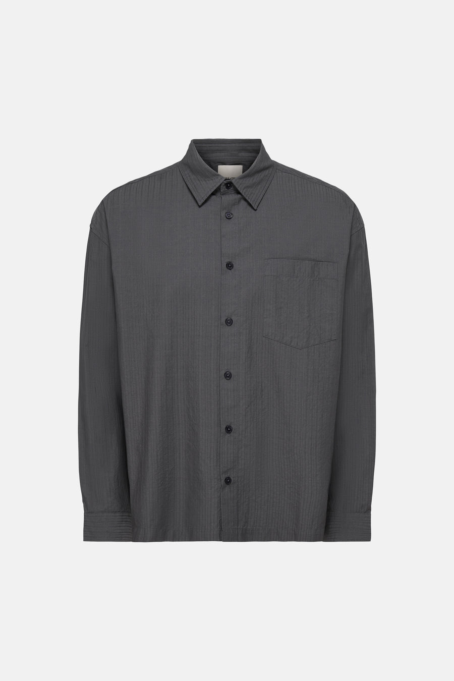 Chemise à manches longues - Grey Pinstripe