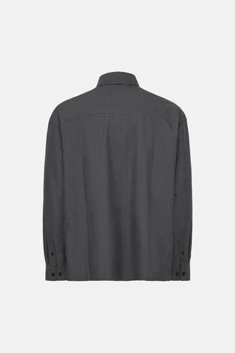 Chemise à manches longues - Grey Pinstripe
