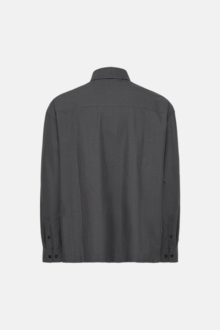 Hemd met lange mouwen - Grey Pinstripe
