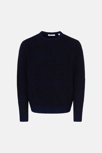 Trui met ronde hals blauw - FRML
