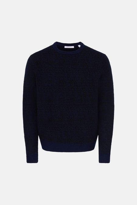 Trui met ronde hals blauw - FRML