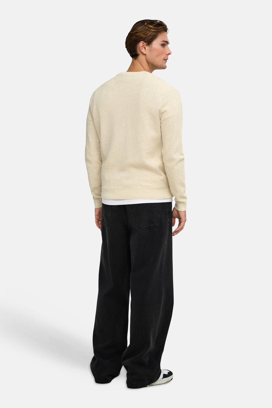 Trui met ronde hals ecru - ONLY & SONS®