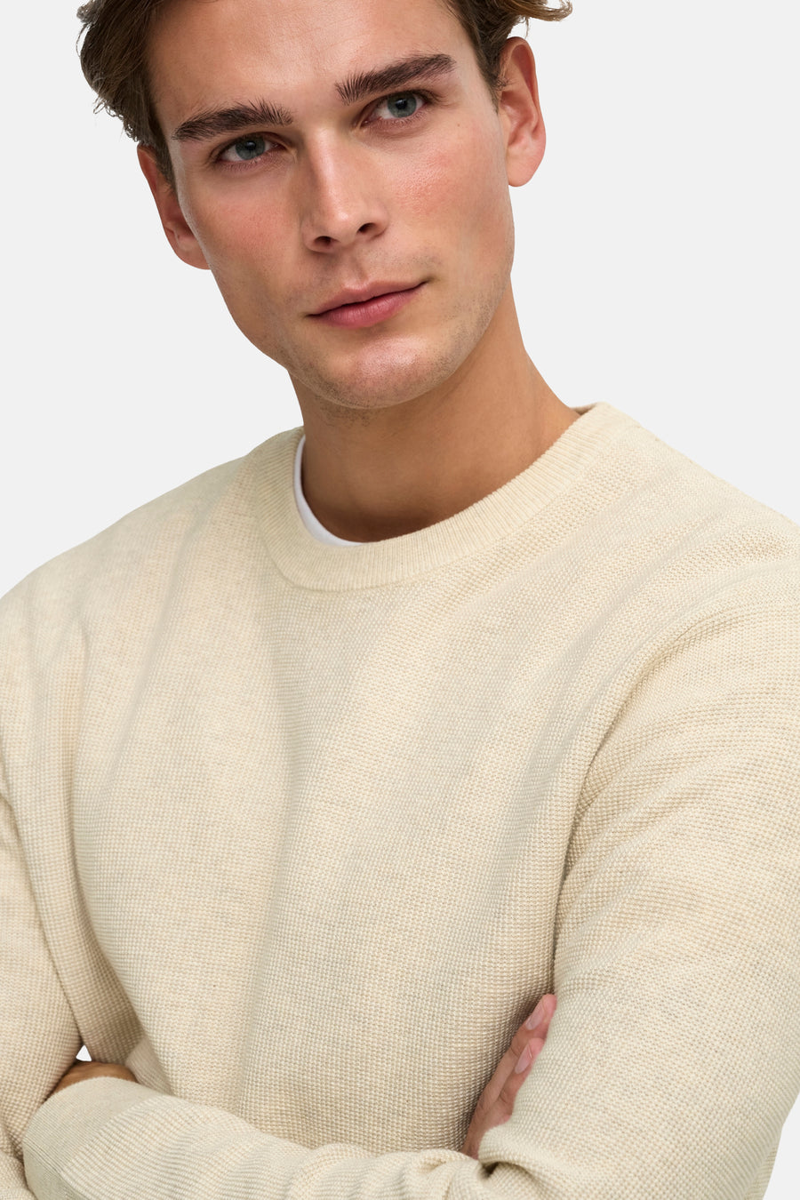 Trui met ronde hals ecru - ONLY & SONS®
