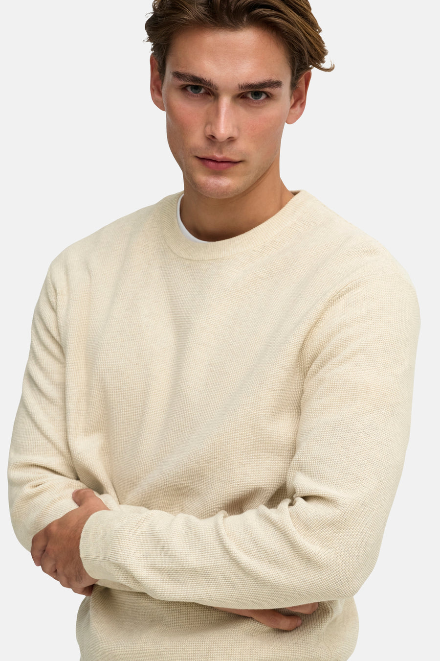 Trui met ronde hals ecru - ONLY & SONS®