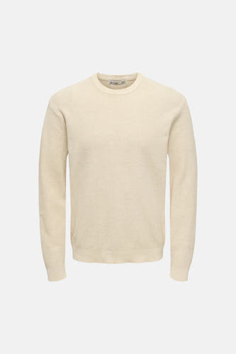 Trui met ronde hals ecru - ONLY & SONS®