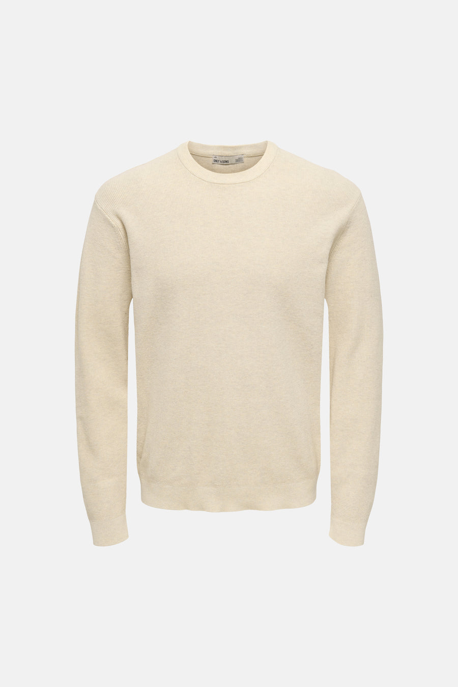 Trui met ronde hals ecru - ONLY & SONS®