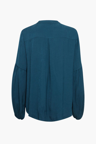 Chemise &agrave; manches longues - turquoi