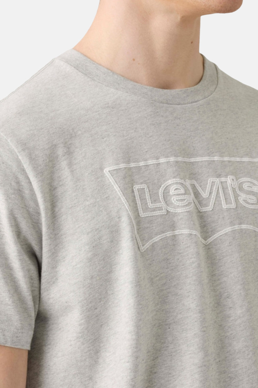 Grijs T-shirt met Levi's logo.
