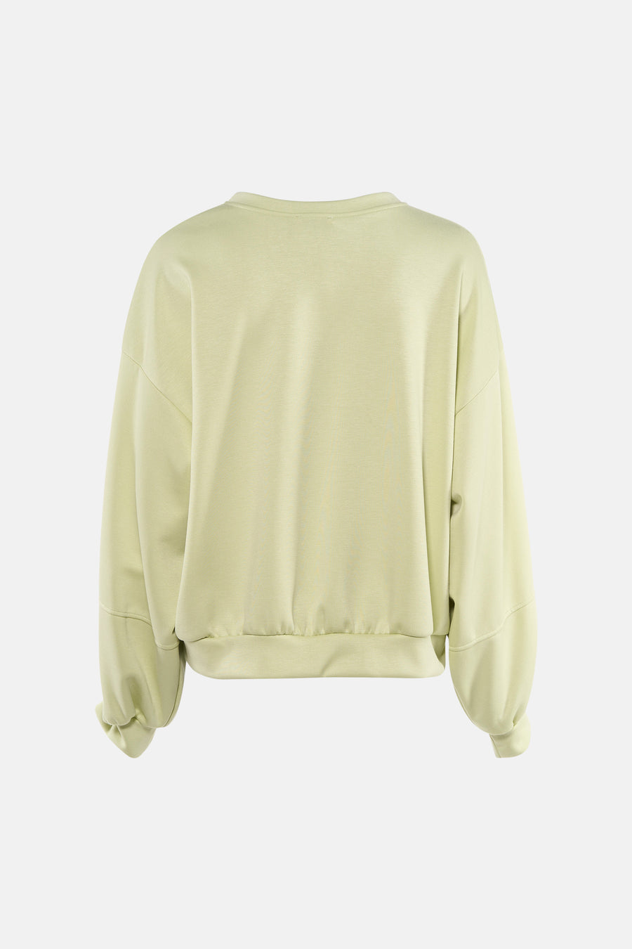 Pull vert à col rond de Terra di Siena, à manches longues et à la coupe décontractée.