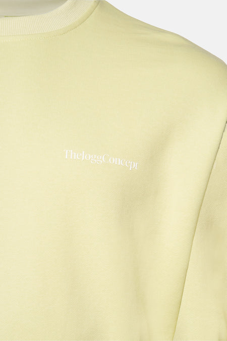 Sweat col O Jaune - THEJOGGCONCEPT