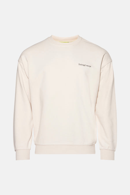 Sweat col O Écru - THEJOGGCONCEPT