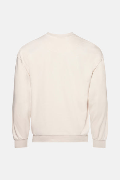Sweater met ronde hals Ecru - THEJOGGCONCEPT