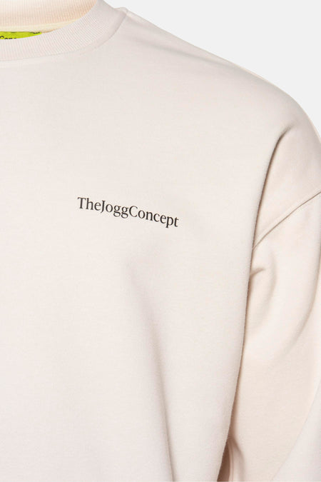 Sweat col O Écru - THEJOGGCONCEPT