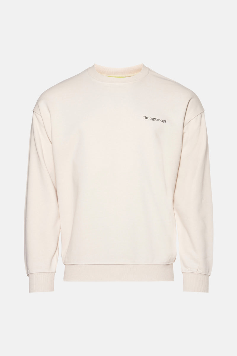 Sweat col O Écru - THEJOGGCONCEPT