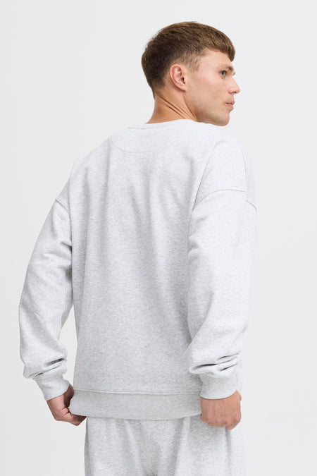 Sweat col O Gris - THEJOGGCONCEPT
