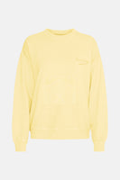 Sweater met ronde hals Geel - THEJOGGCONCEPT