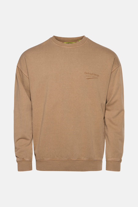 Sweater met ronde hals Beige - THEJOGGCONCEPT