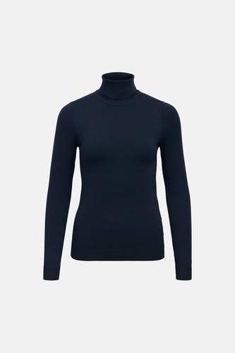 Pull col roulé bleu - OBJECT