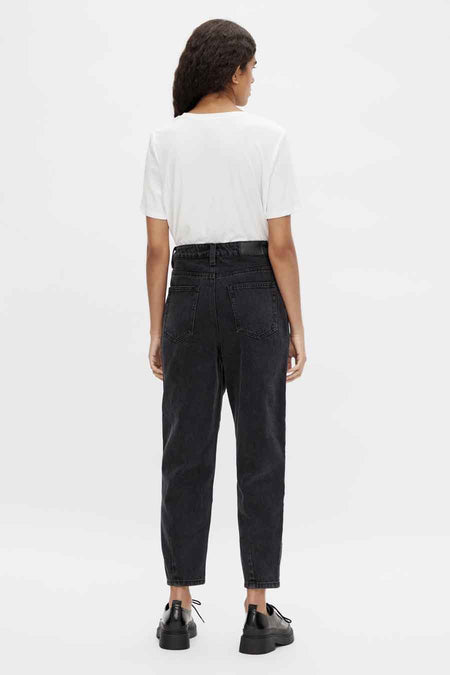 Mom jeans - black denim