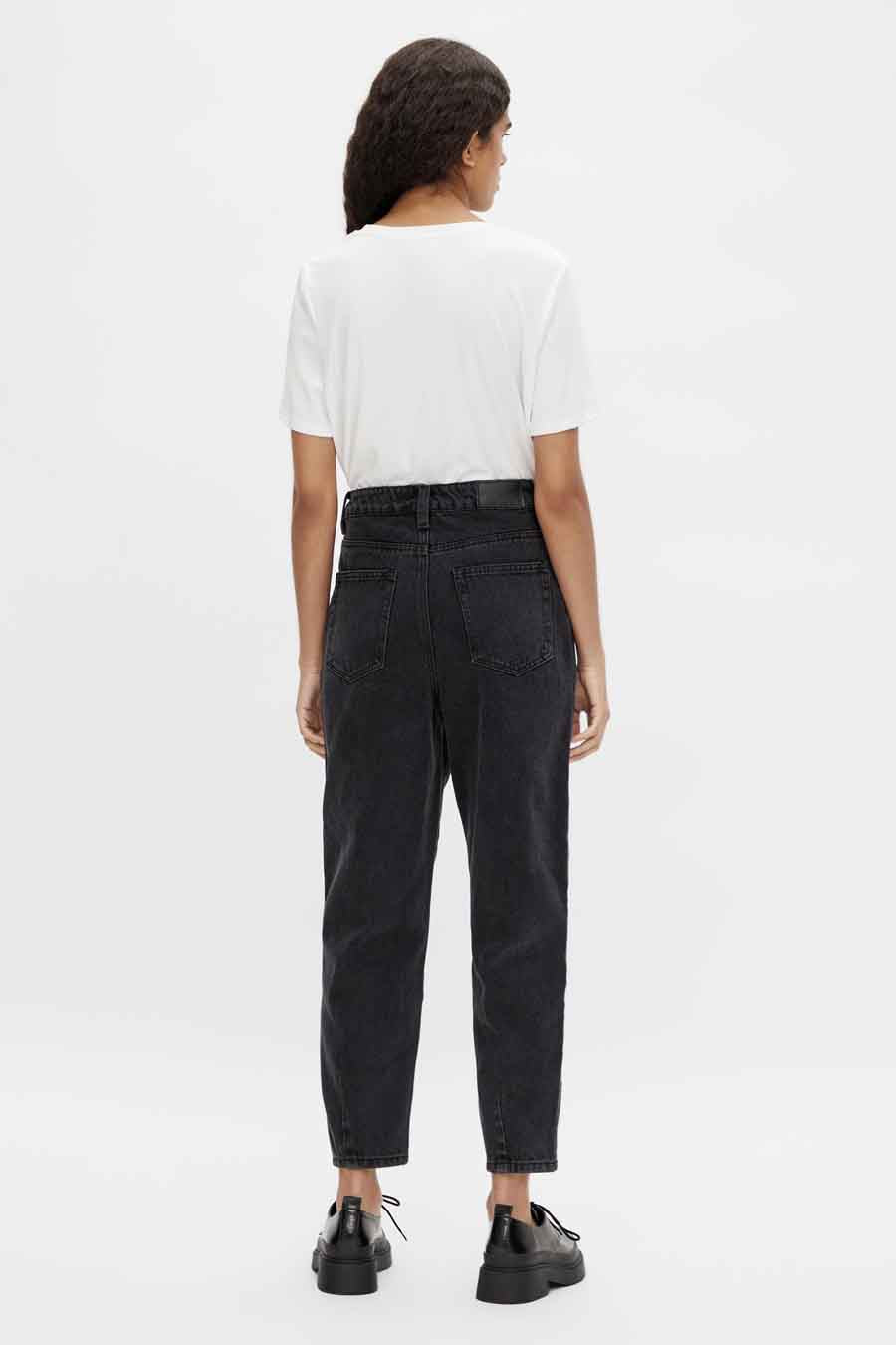 Mom jeans - black denim