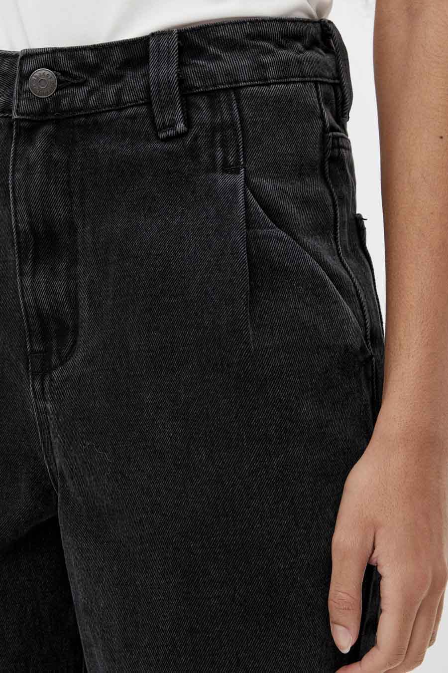 Mom jeans - black denim