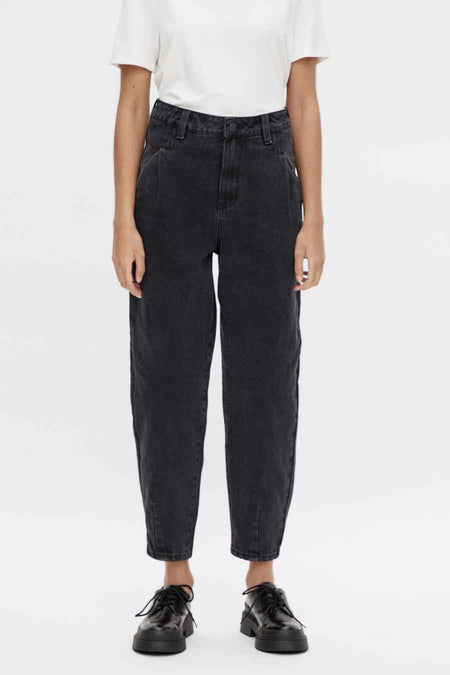 Mom jeans - black denim