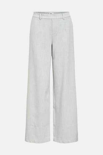 Pantalon gris d'OBJECT, avec des jambes larges et un design simple.