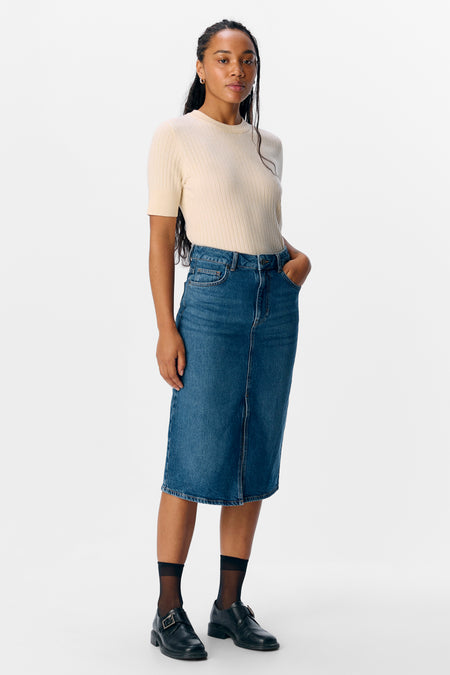 OBJNOELLE S/S KNIT T-SHIRT NOOS