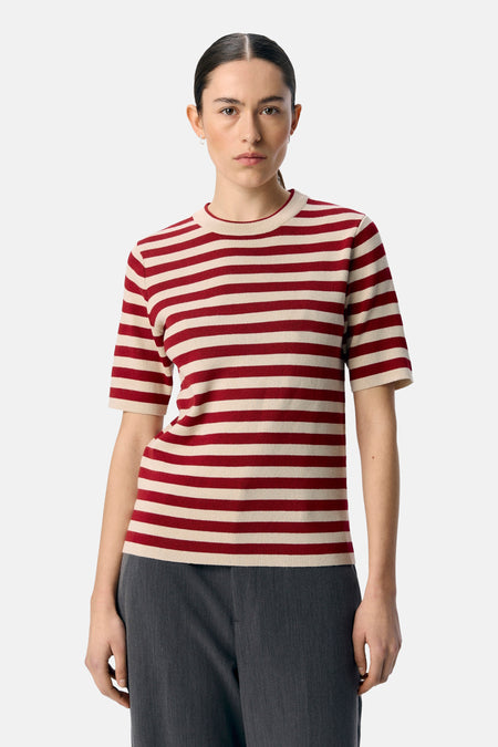 OBJESTER S/S NEW KNIT PULLOVER NOOS