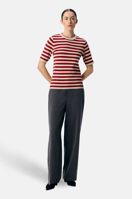 OBJESTER S/S NEW KNIT PULLOVER NOOS