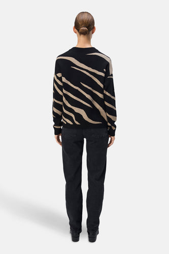 Pull met ronde hals - zwart - OBJECT