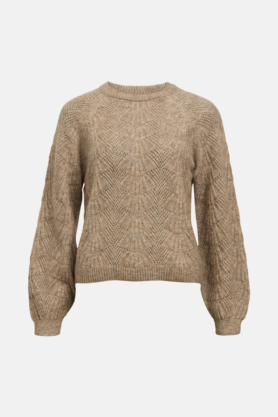 Pull met ronde hals - bruin - OBJECT - 5