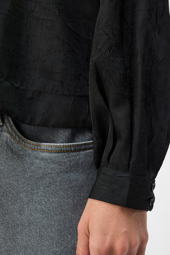 Blouse met lange mouwen - zwart - OBJECT - 6