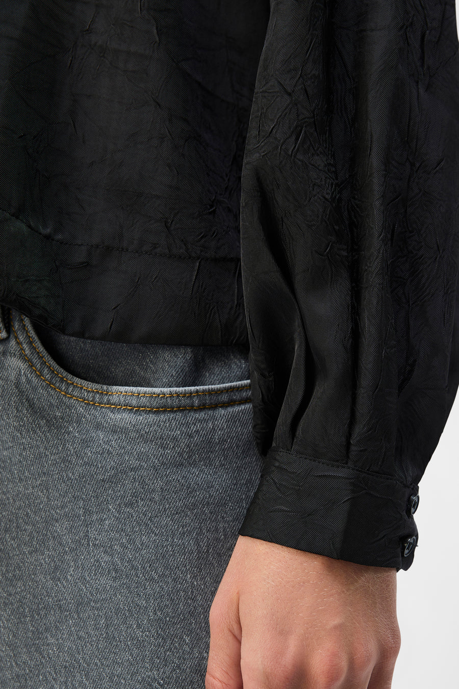 Blouse met lange mouwen - zwart - OBJECT - 5