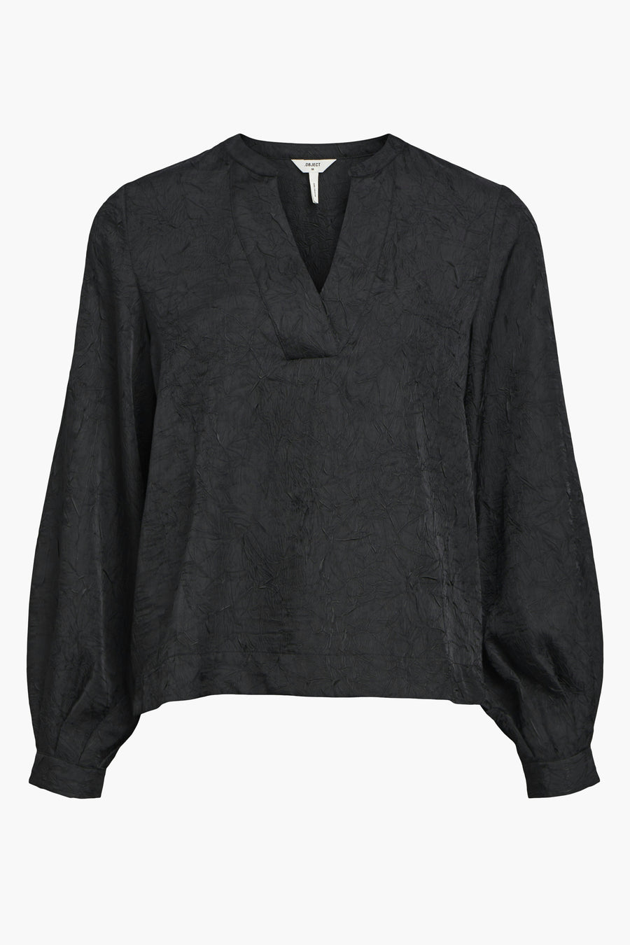 Blouse met lange mouwen - zwart - OBJECT - 6