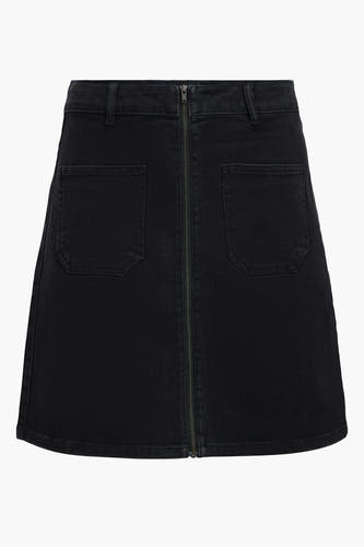 Korte rok - black denim