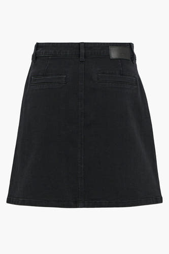 Korte rok - black denim
