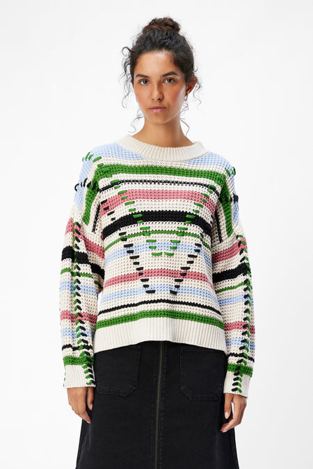OBJTUJA KNIT L/S OZ PULLOVER 134