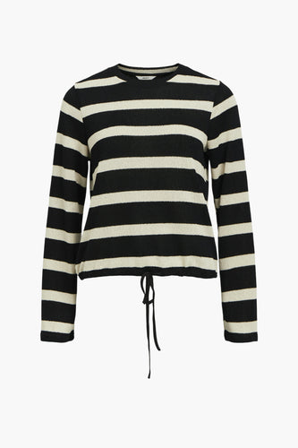 Pull met ronde hals - zwart