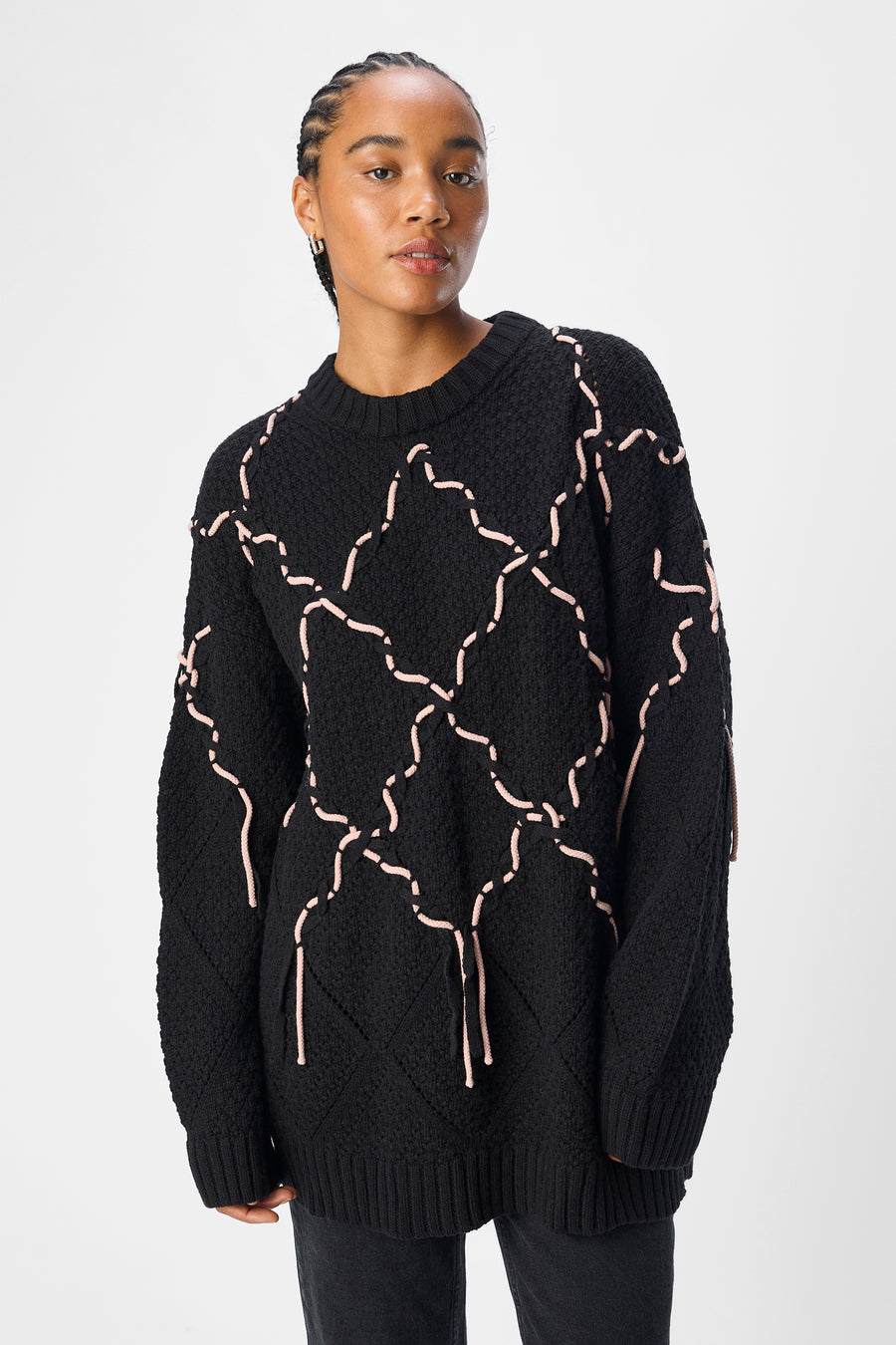 Pull à col rond - noir - OBJECT