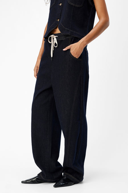 OBJCAMILLA DENIM MW LOOSE PANTS 135