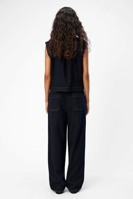 OBJCAMILLA DENIM MW LOOSE PANTS 135