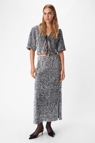 Jupe longue - argenté - OBJECT